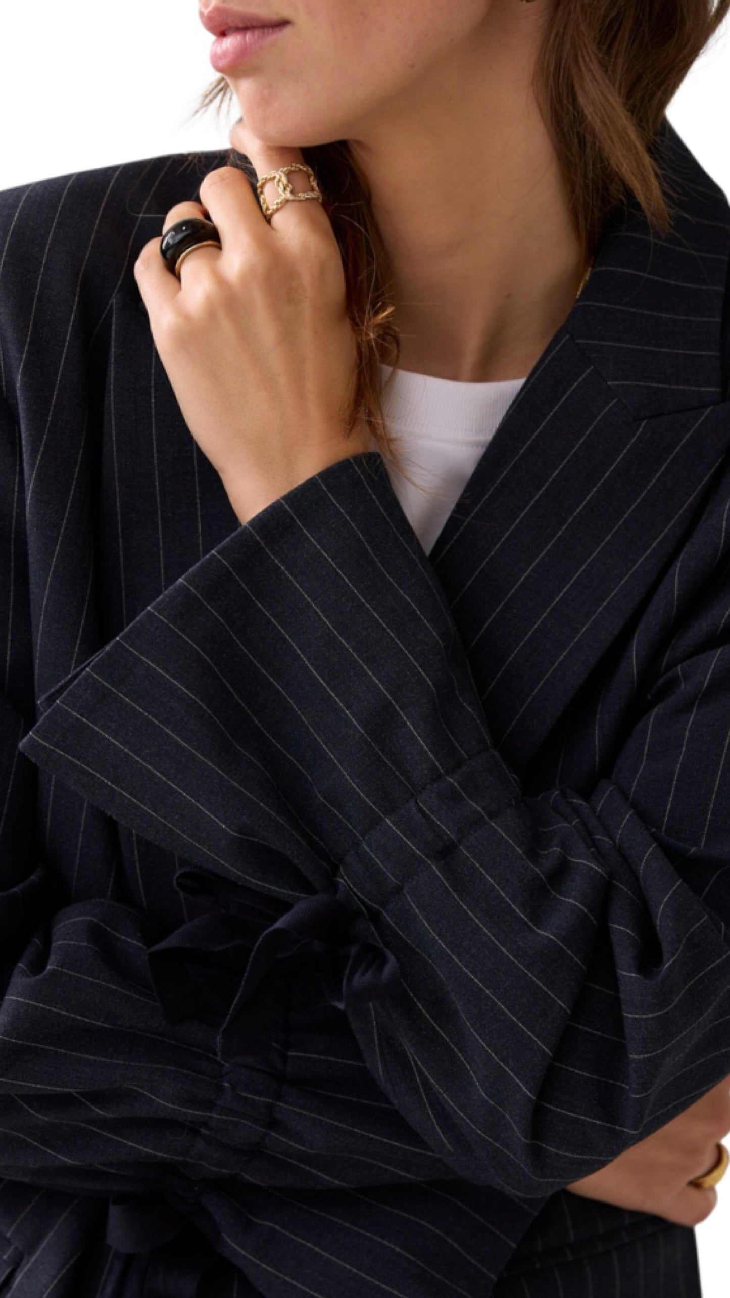 Blazer boyfriend pinstripe