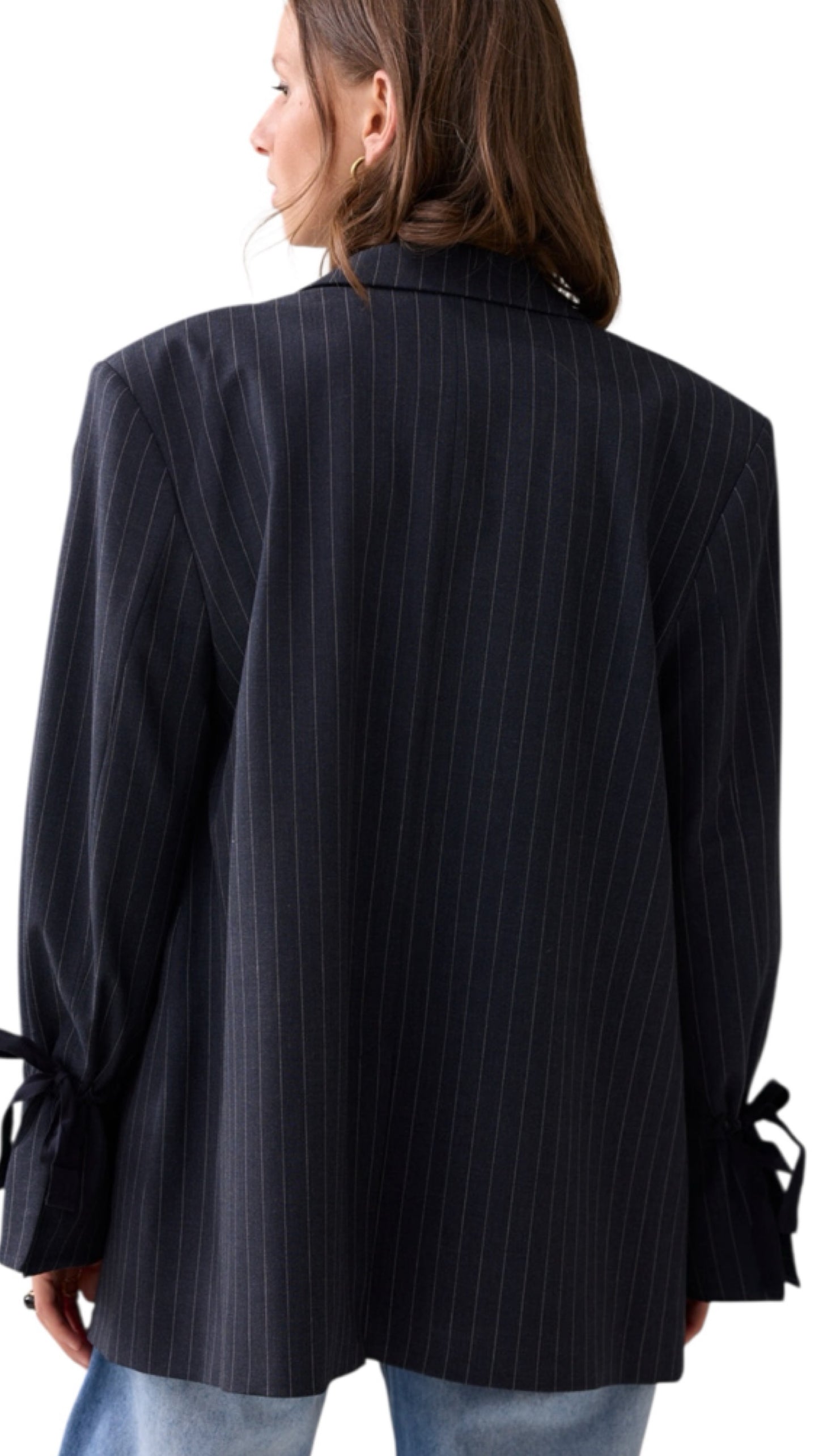 Blazer boyfriend pinstripe