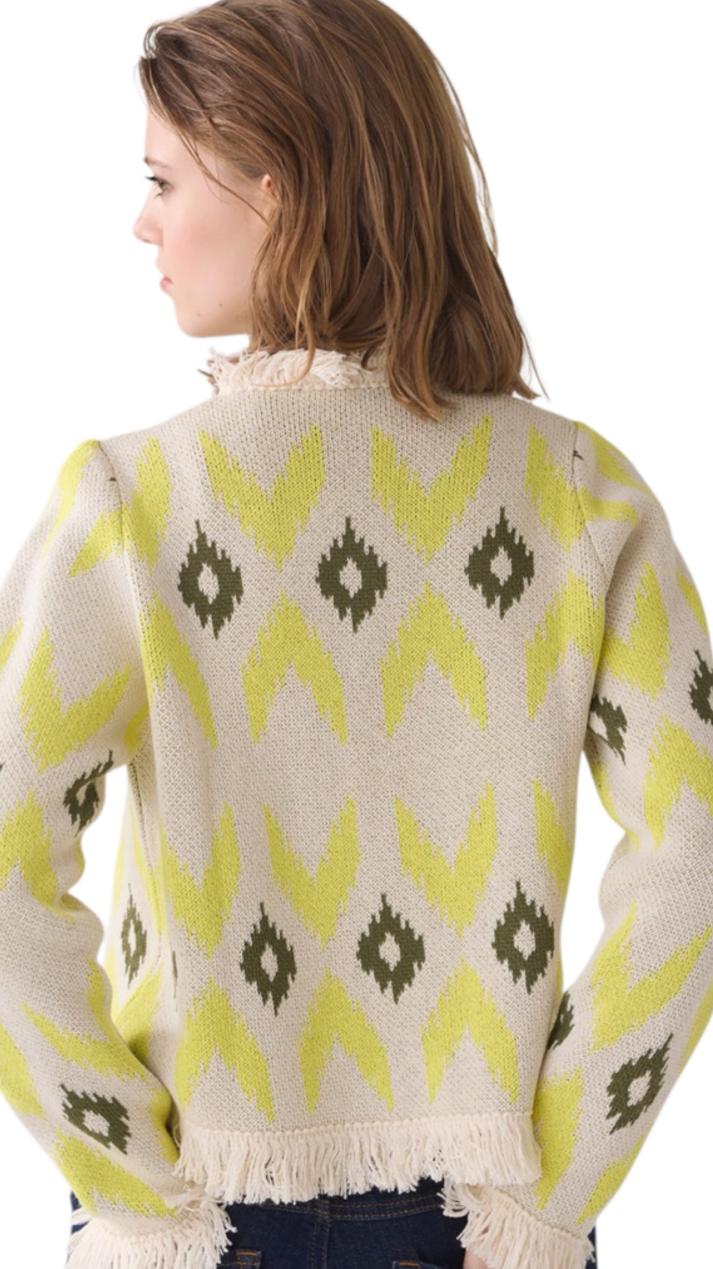 Knitted Jacket Ikat