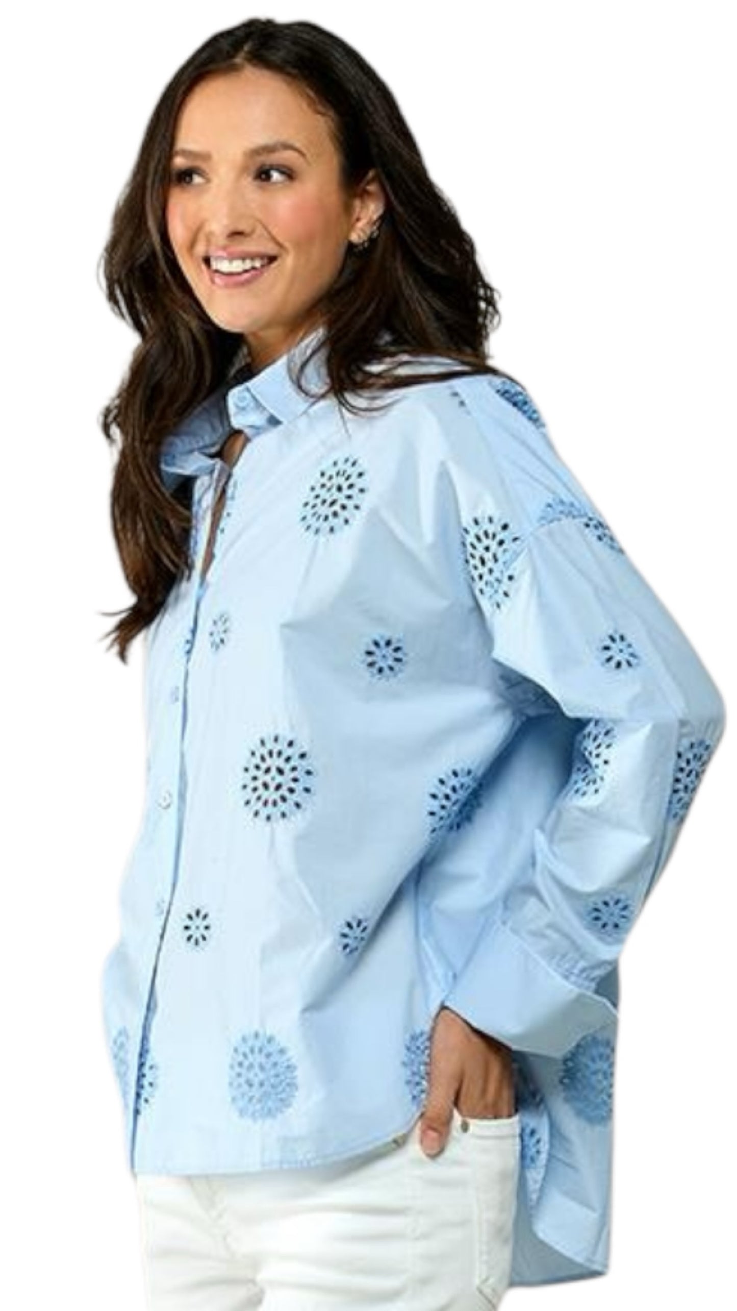 Nothingham blouse (lichtblauw)