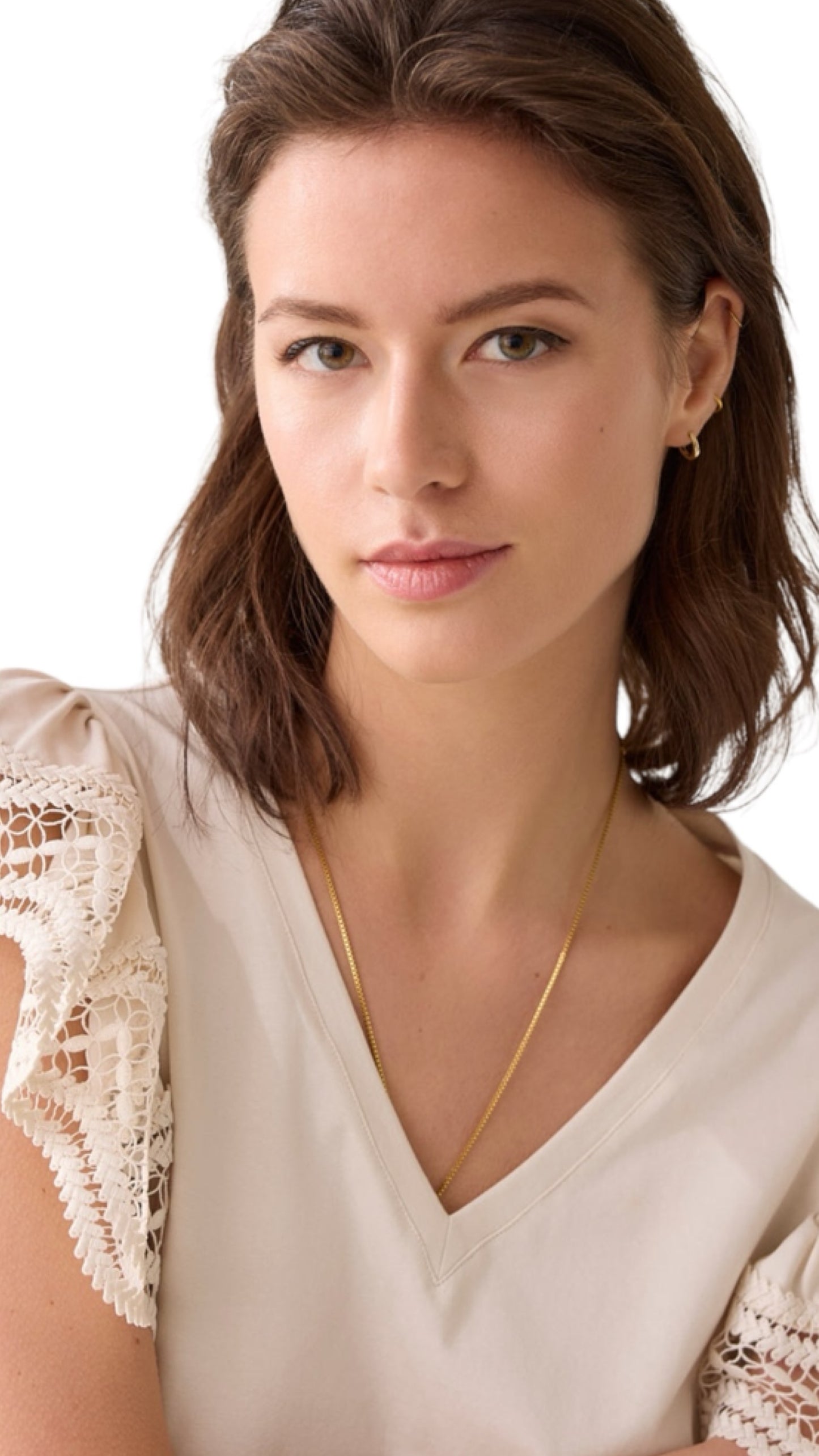 Butterfly sleeve top Ivory