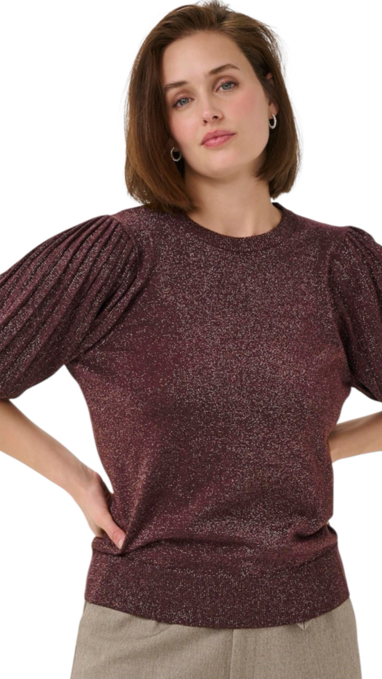Karegina pleat pullover