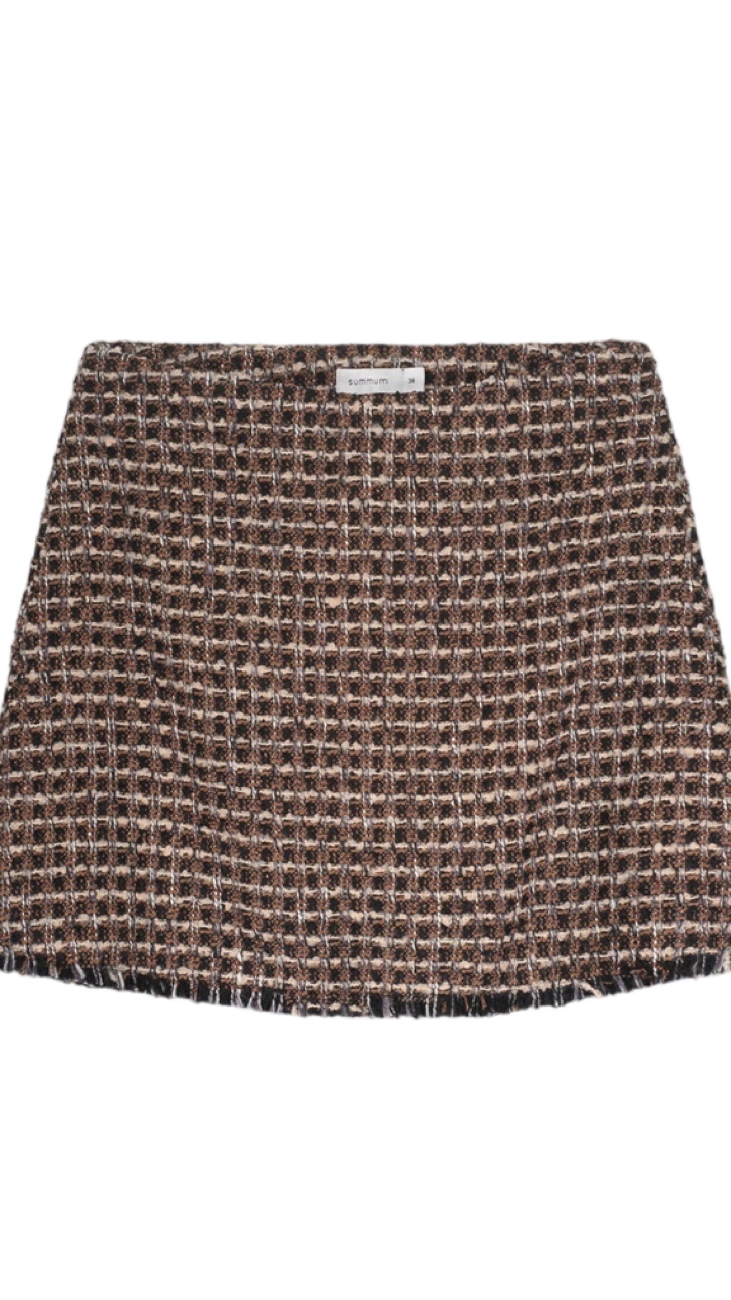 Skirt tweed check