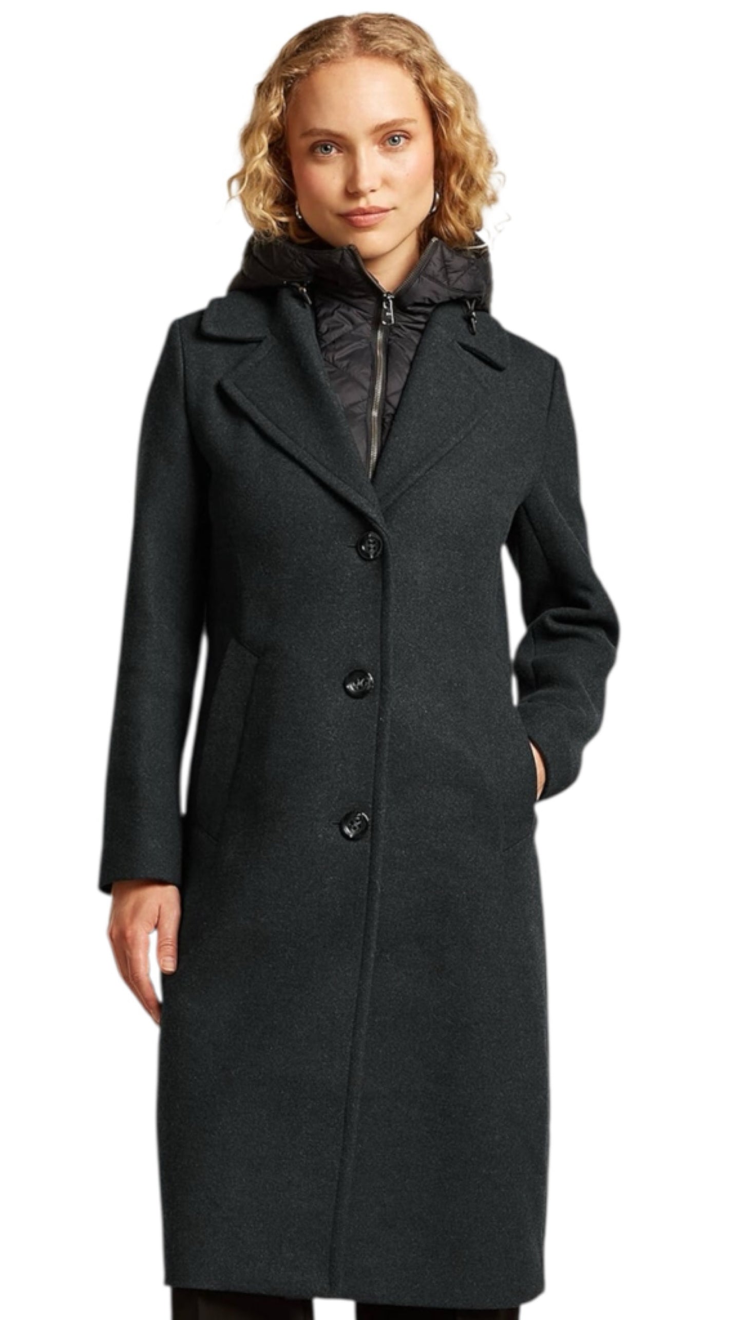 Cameron coat off black