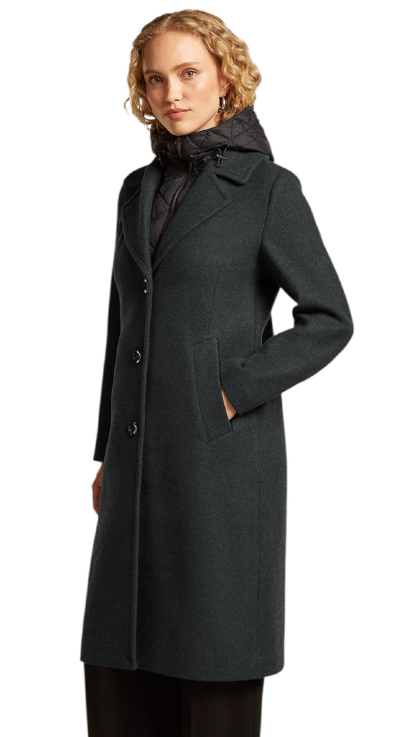 Cameron coat off black