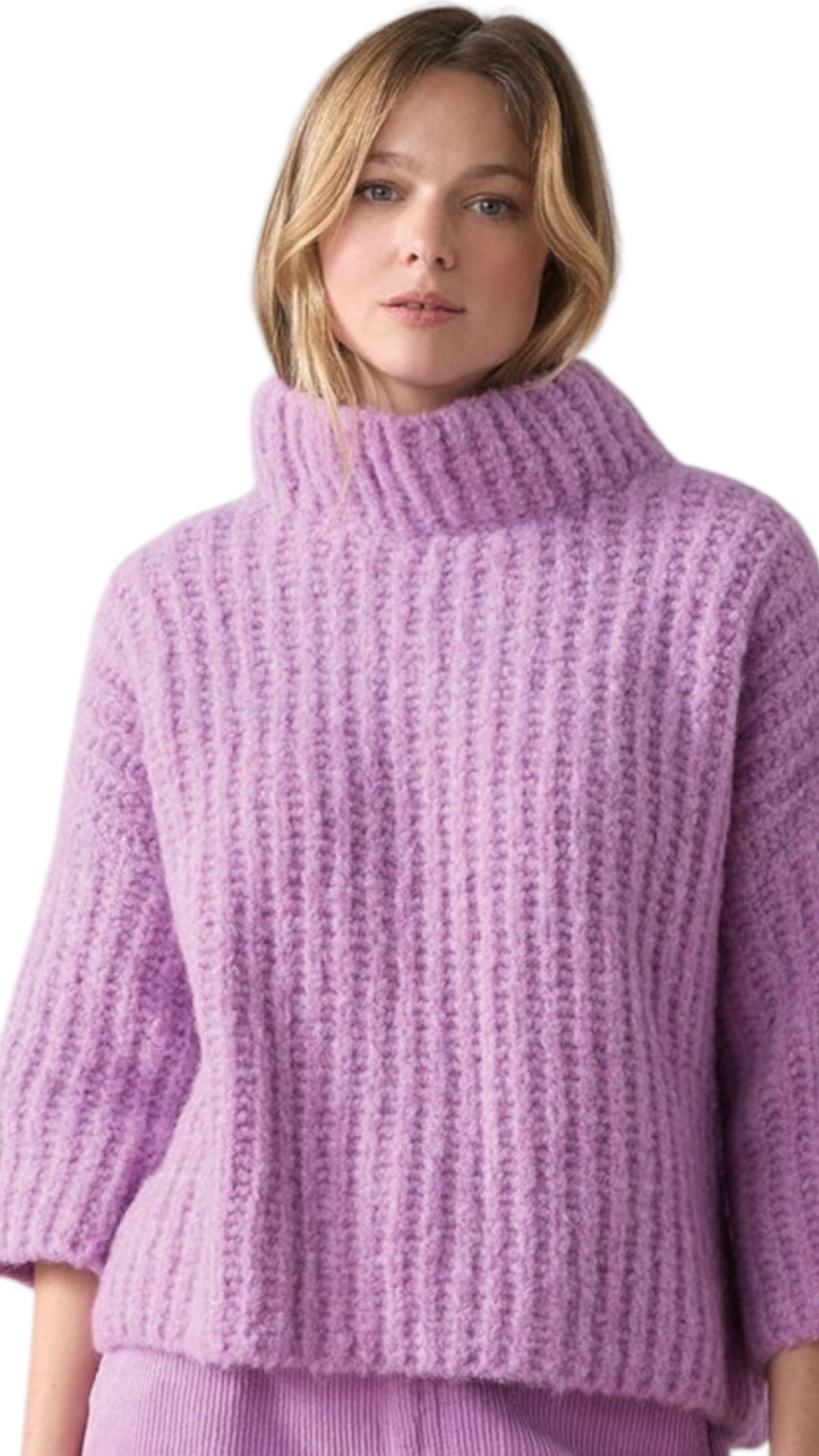 Oversized sweater violet