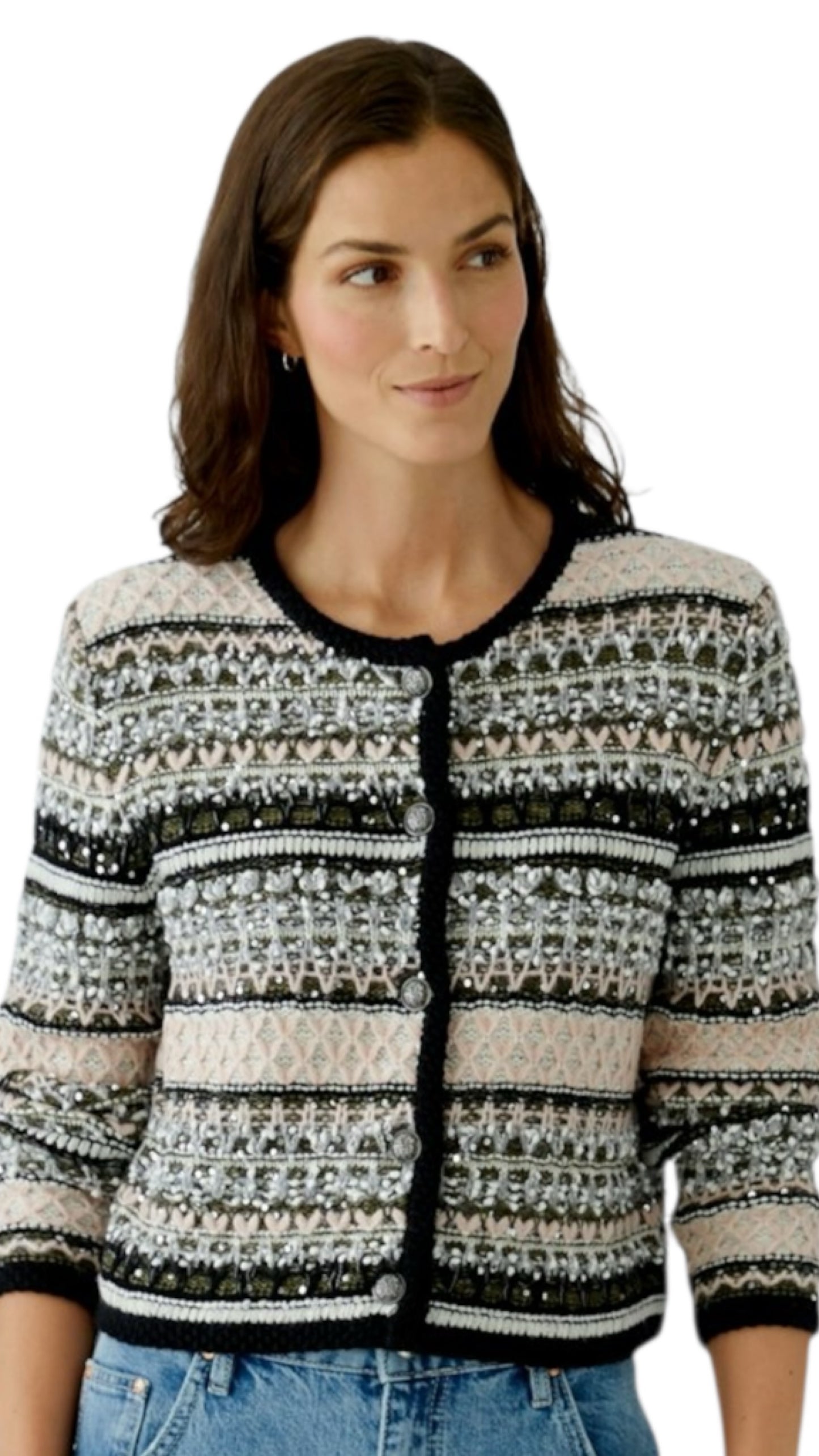 Cardigan jackje sepia