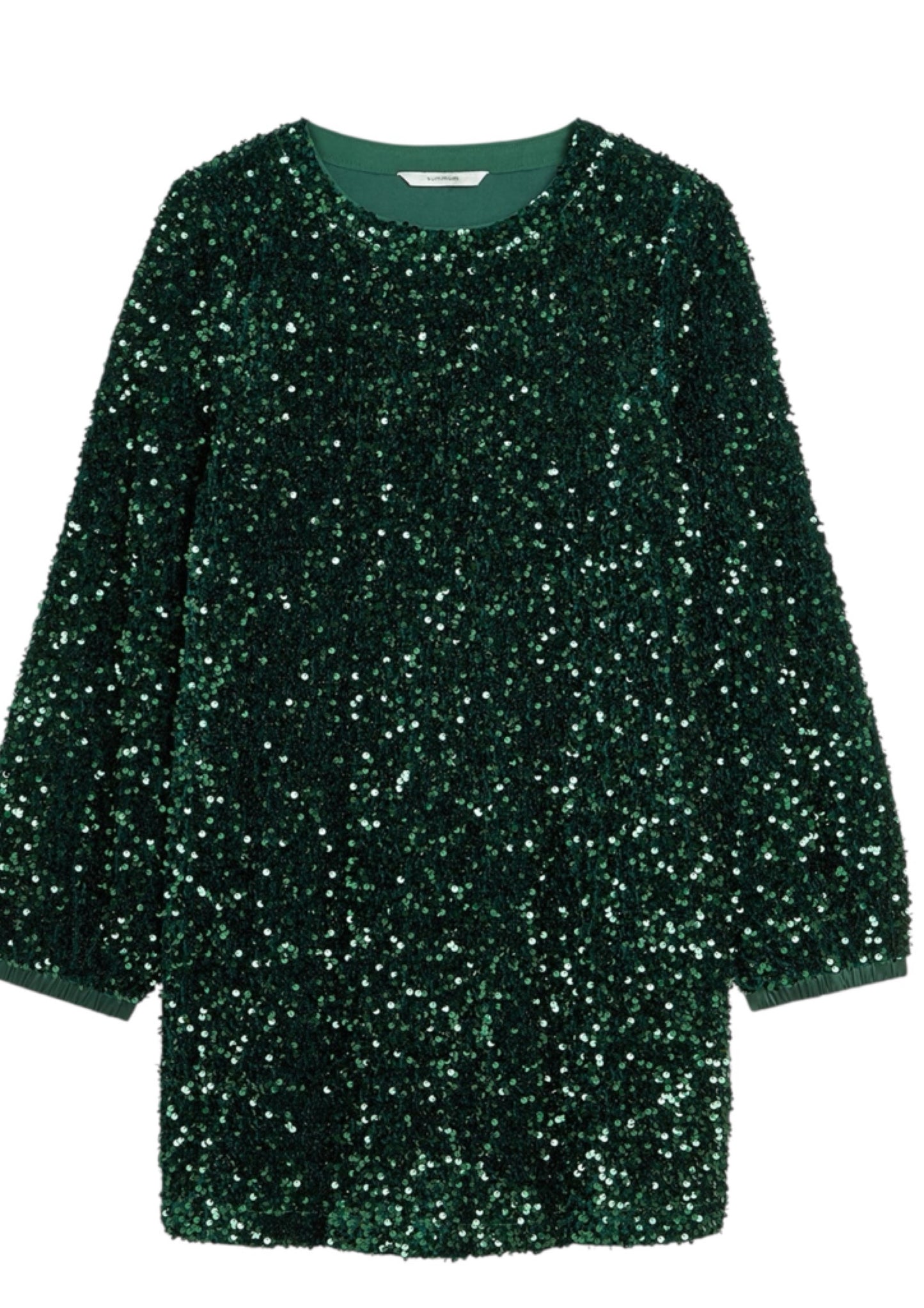 Dress seqiuns velours (Emarald)