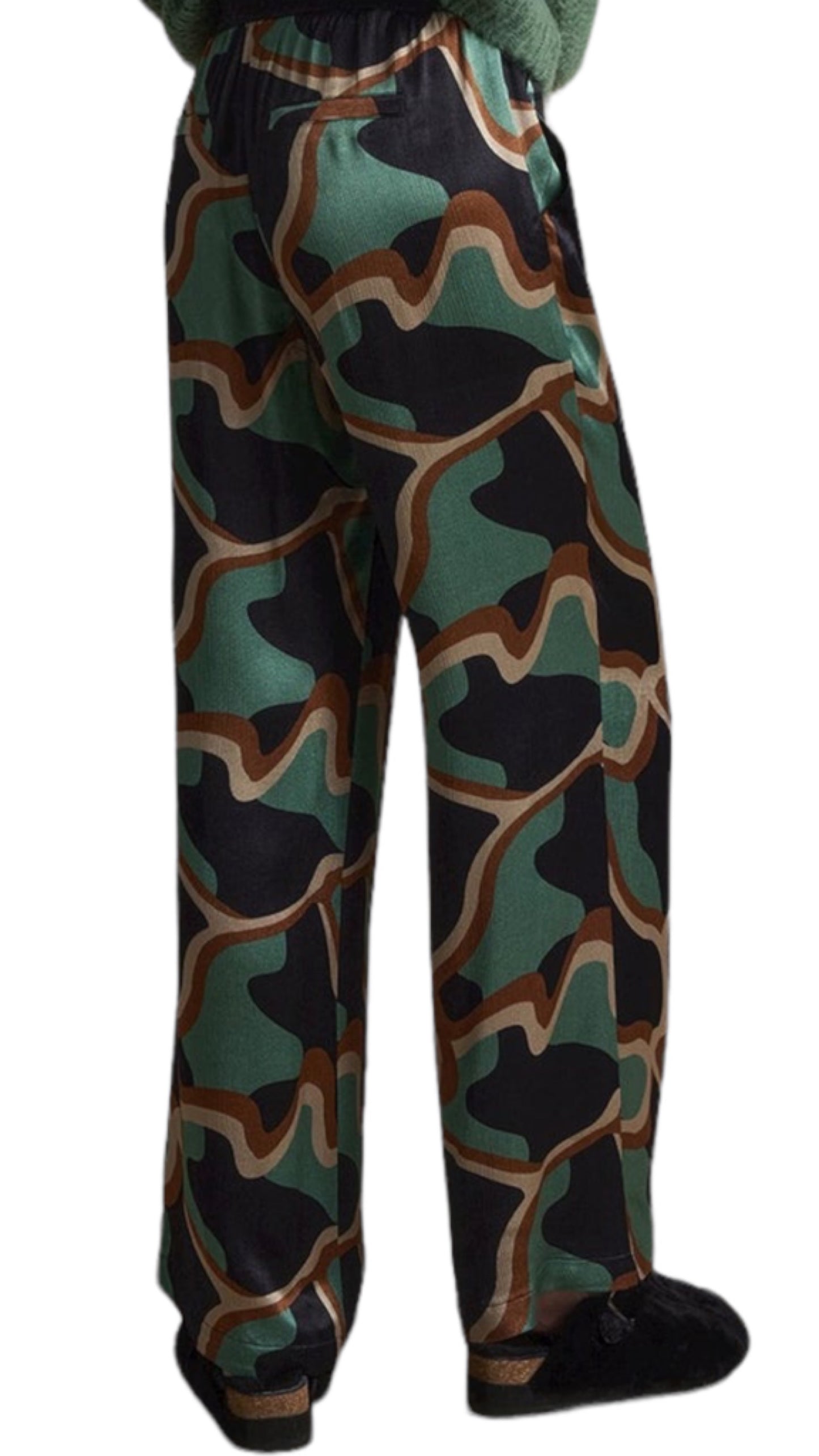Trousers graphic viscose