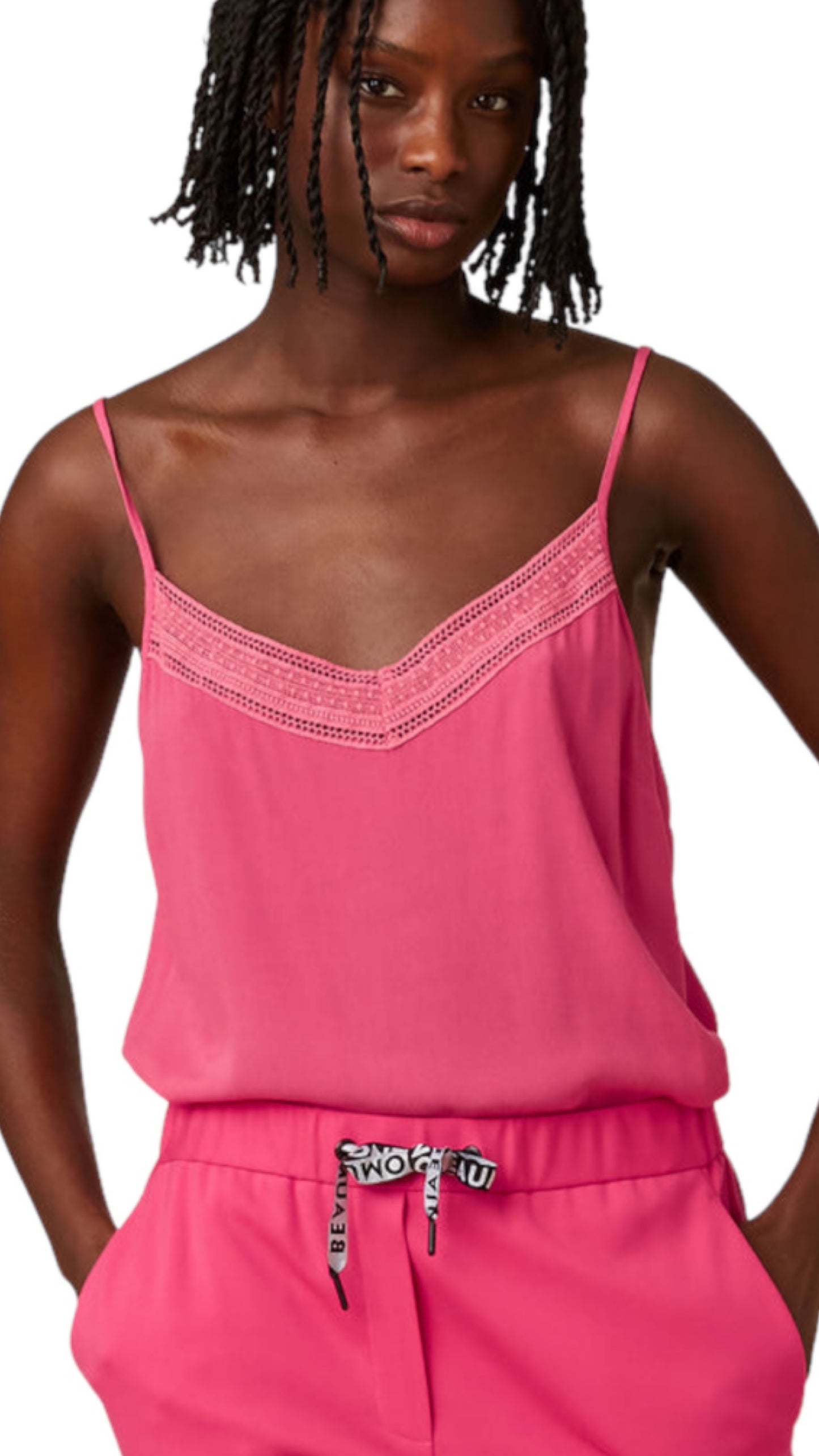 Singlet sarah crepe (Pink)