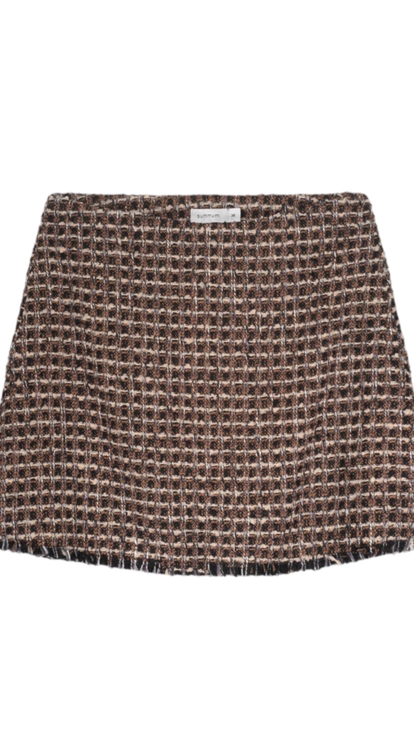 Skirt tweed check
