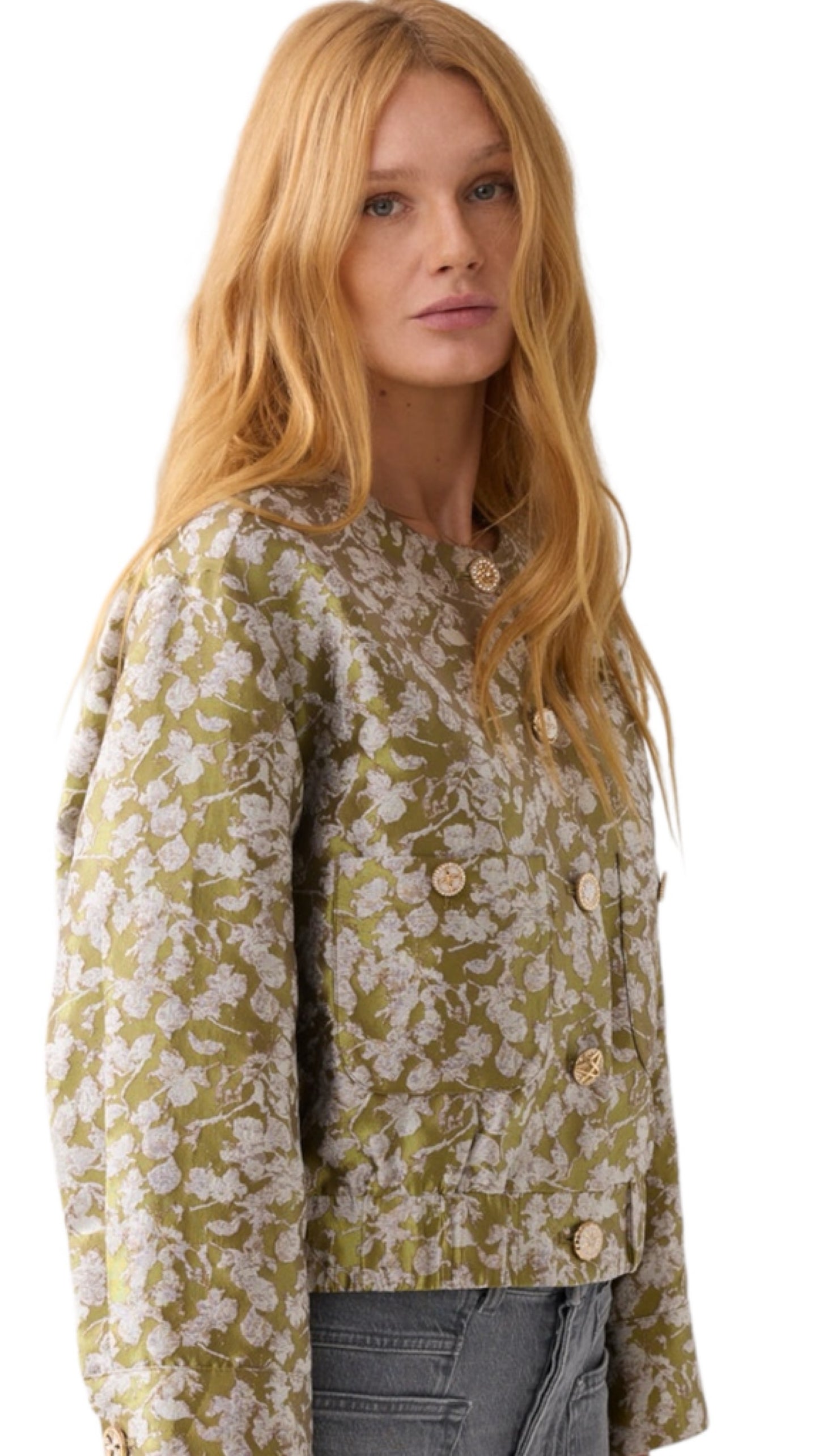 Jacket bomber leaves Misty lime