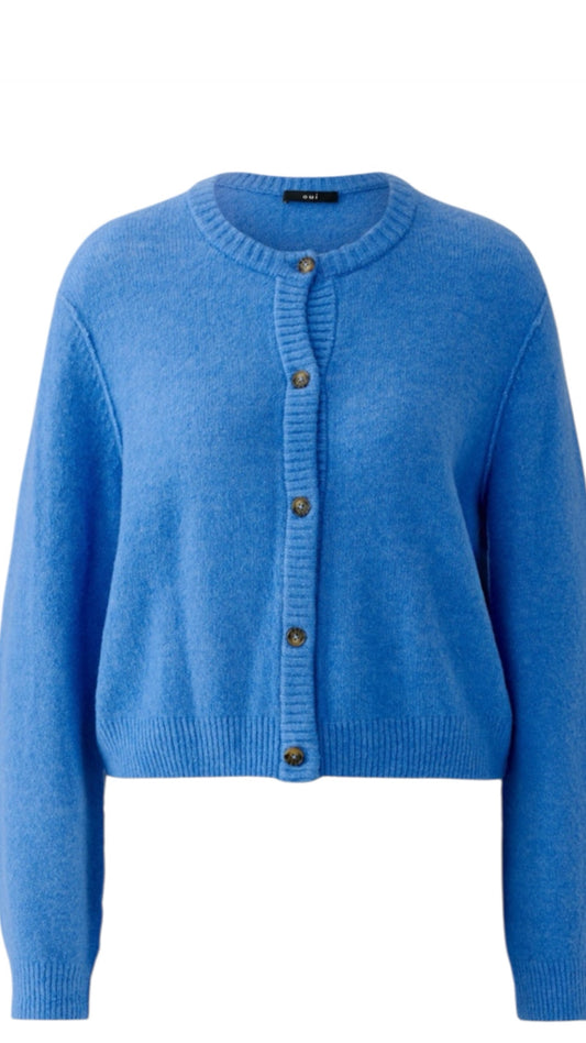 Knit jacket cosey blue