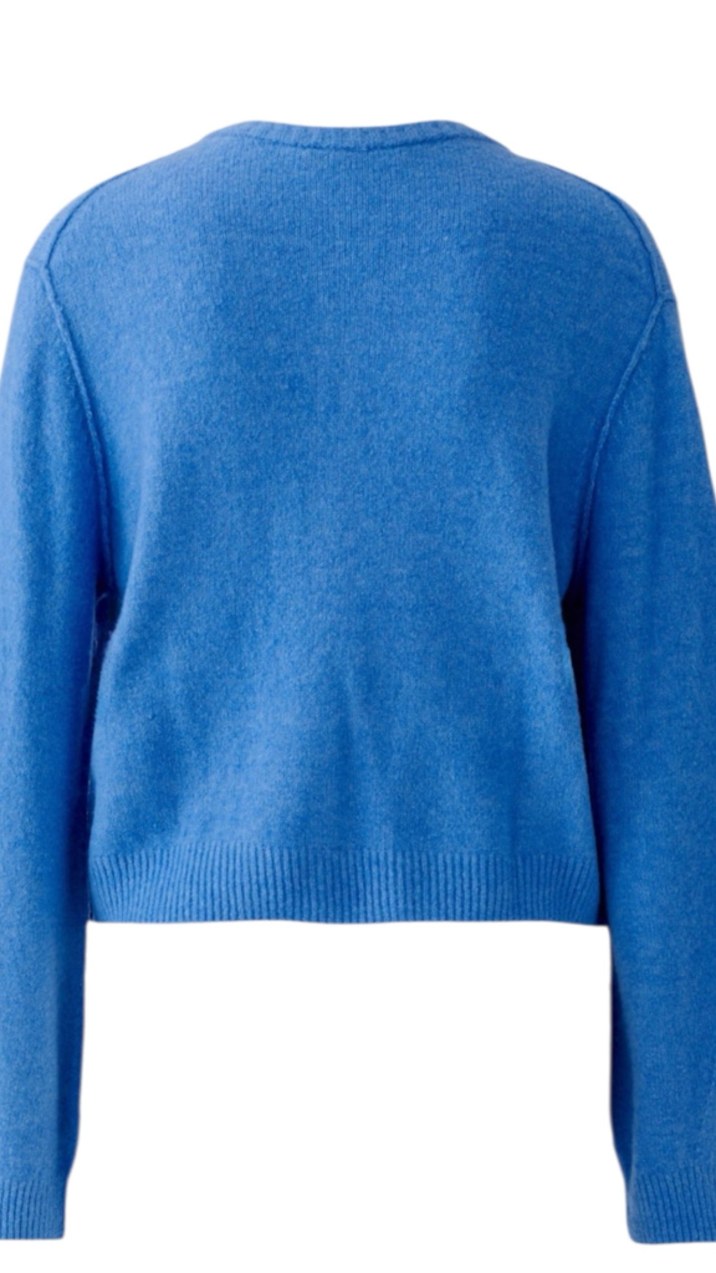 Knit jacket cosey blue