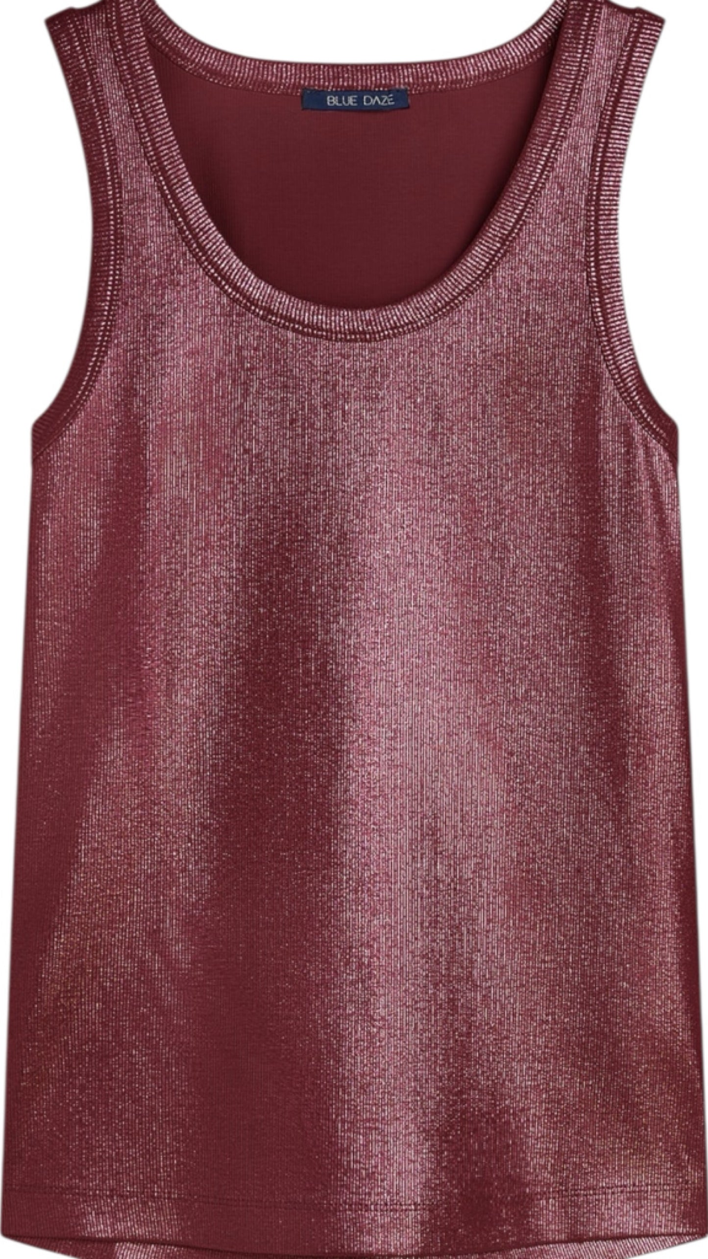 Rib tanktop (merlot)