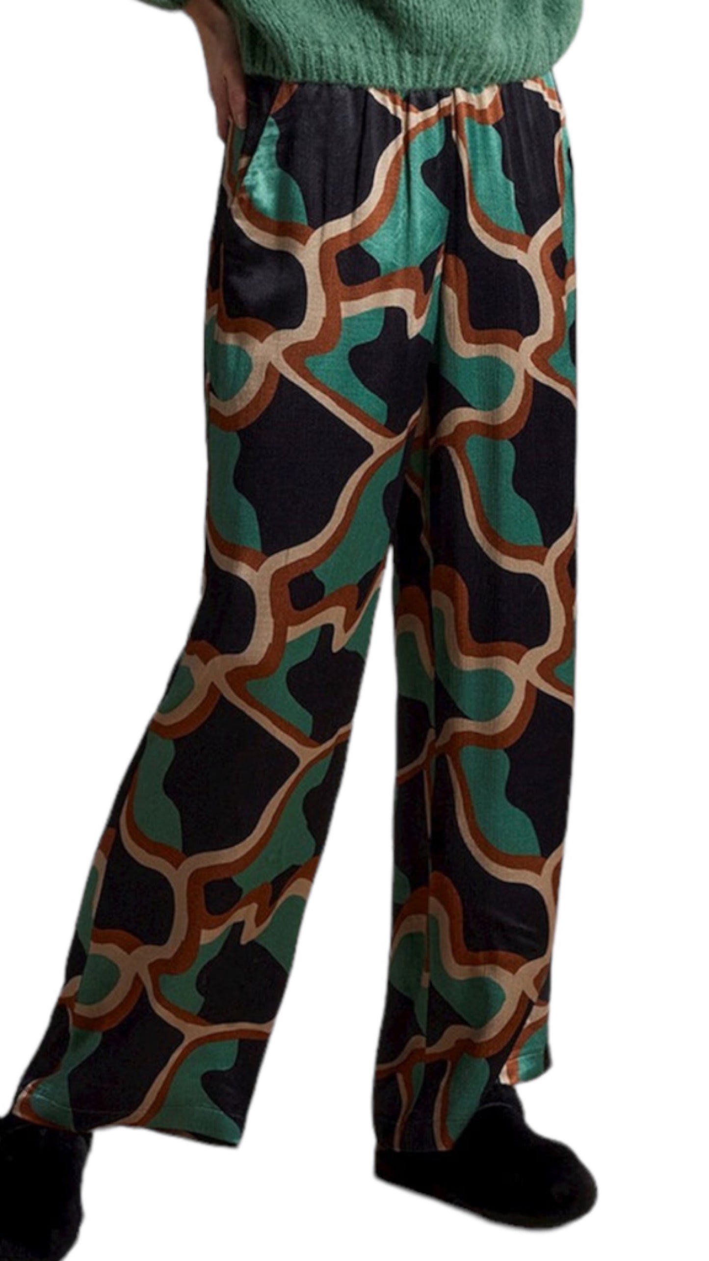 Trousers graphic viscose