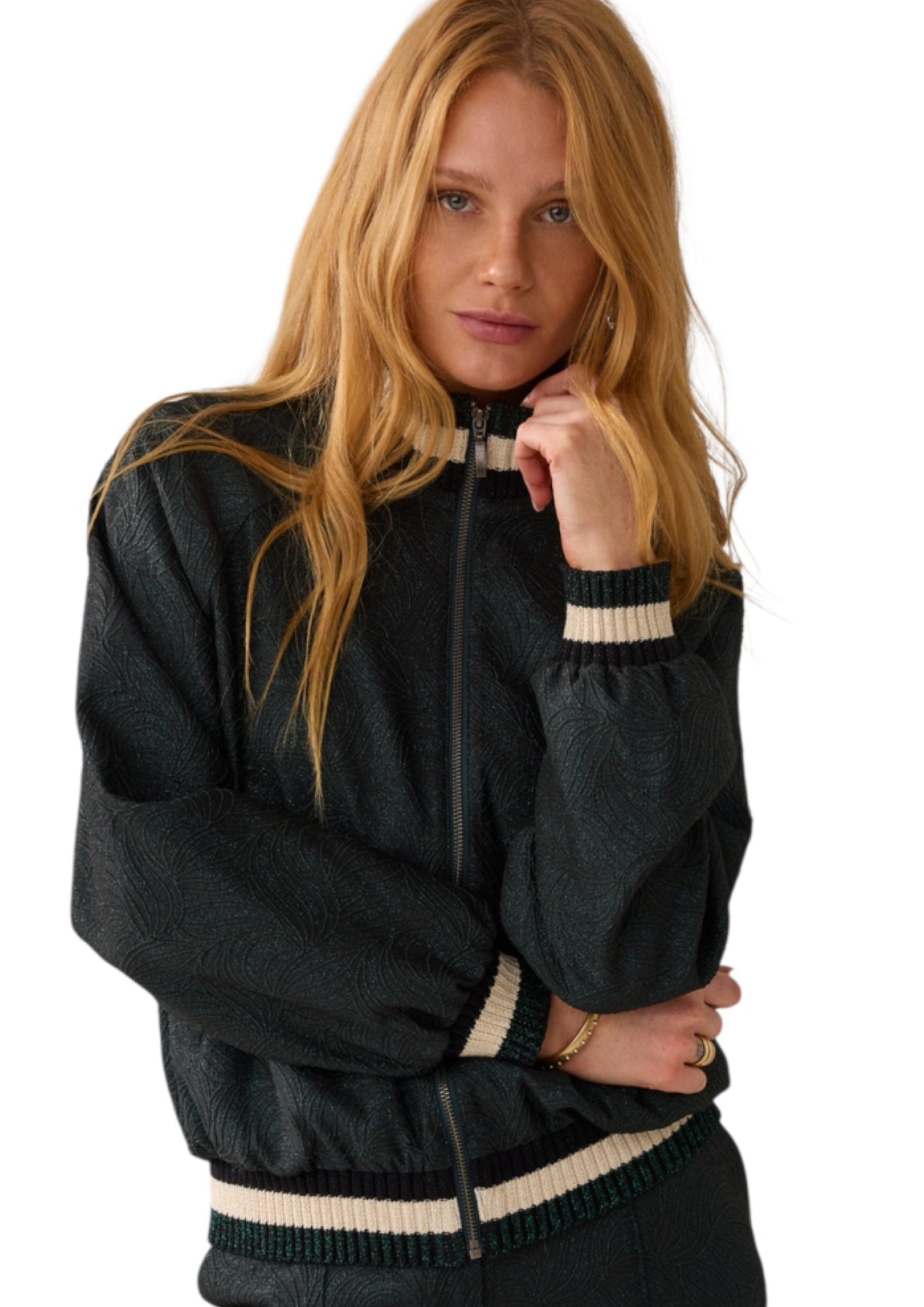 Bomber glitter Jacquard