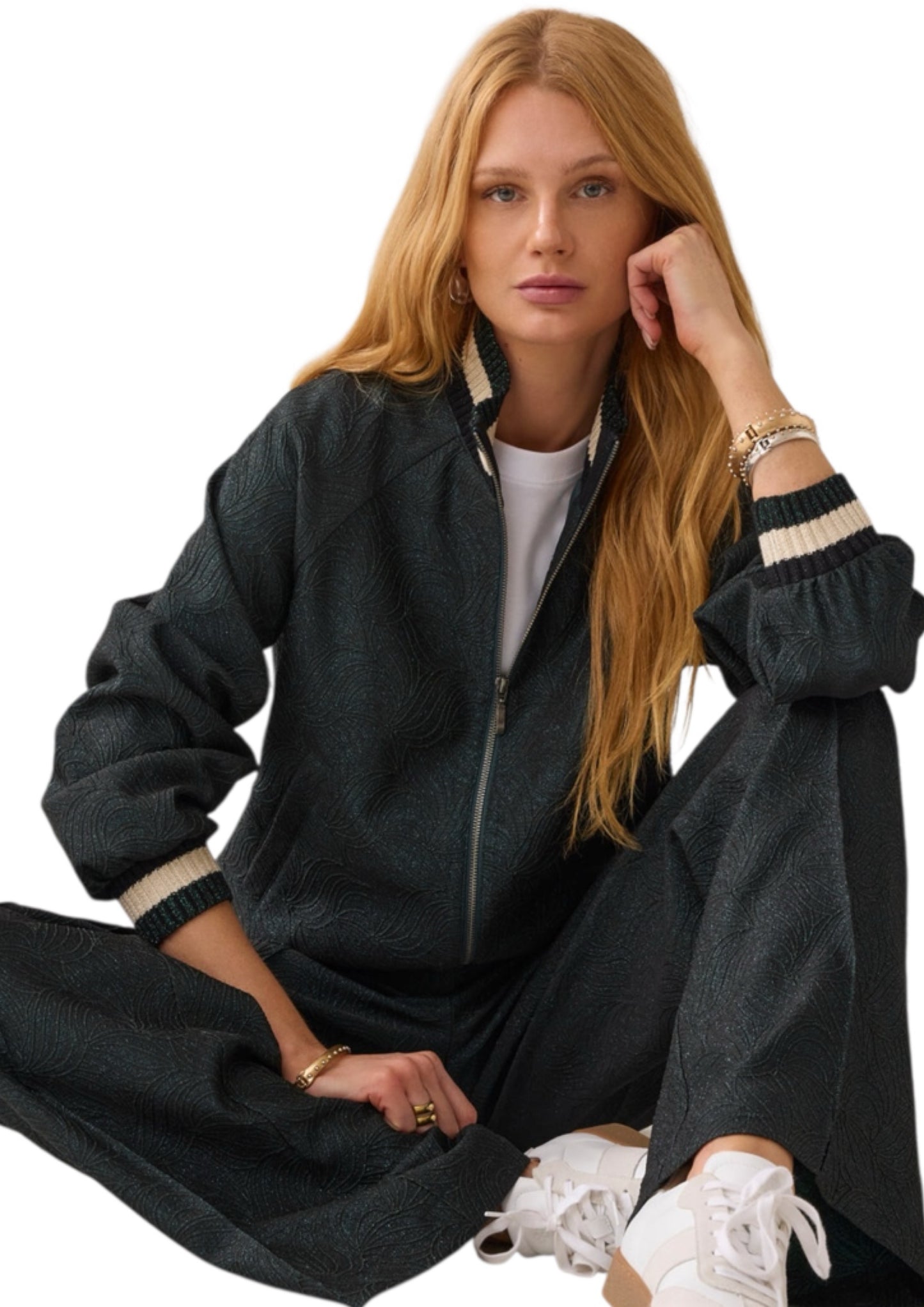 Bomber glitter Jacquard