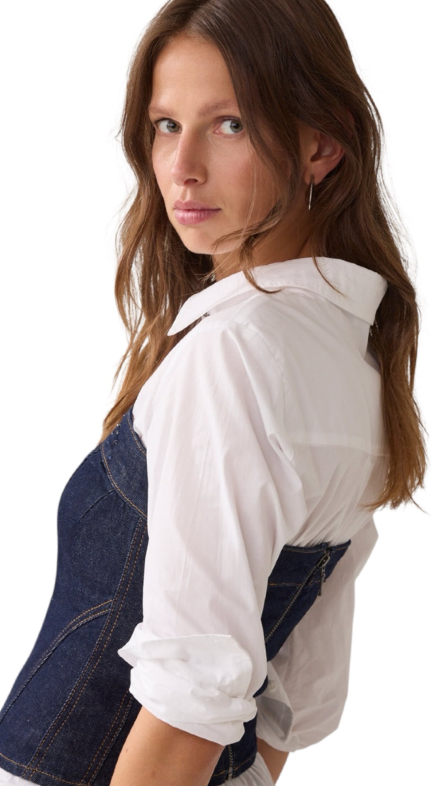 Corset denim twill