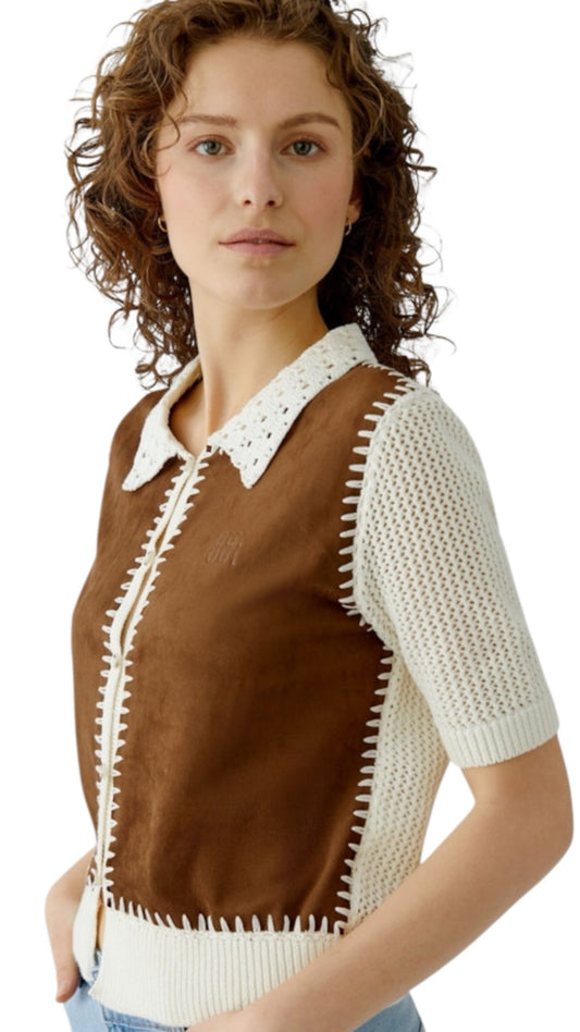 Cardigan front Fudge