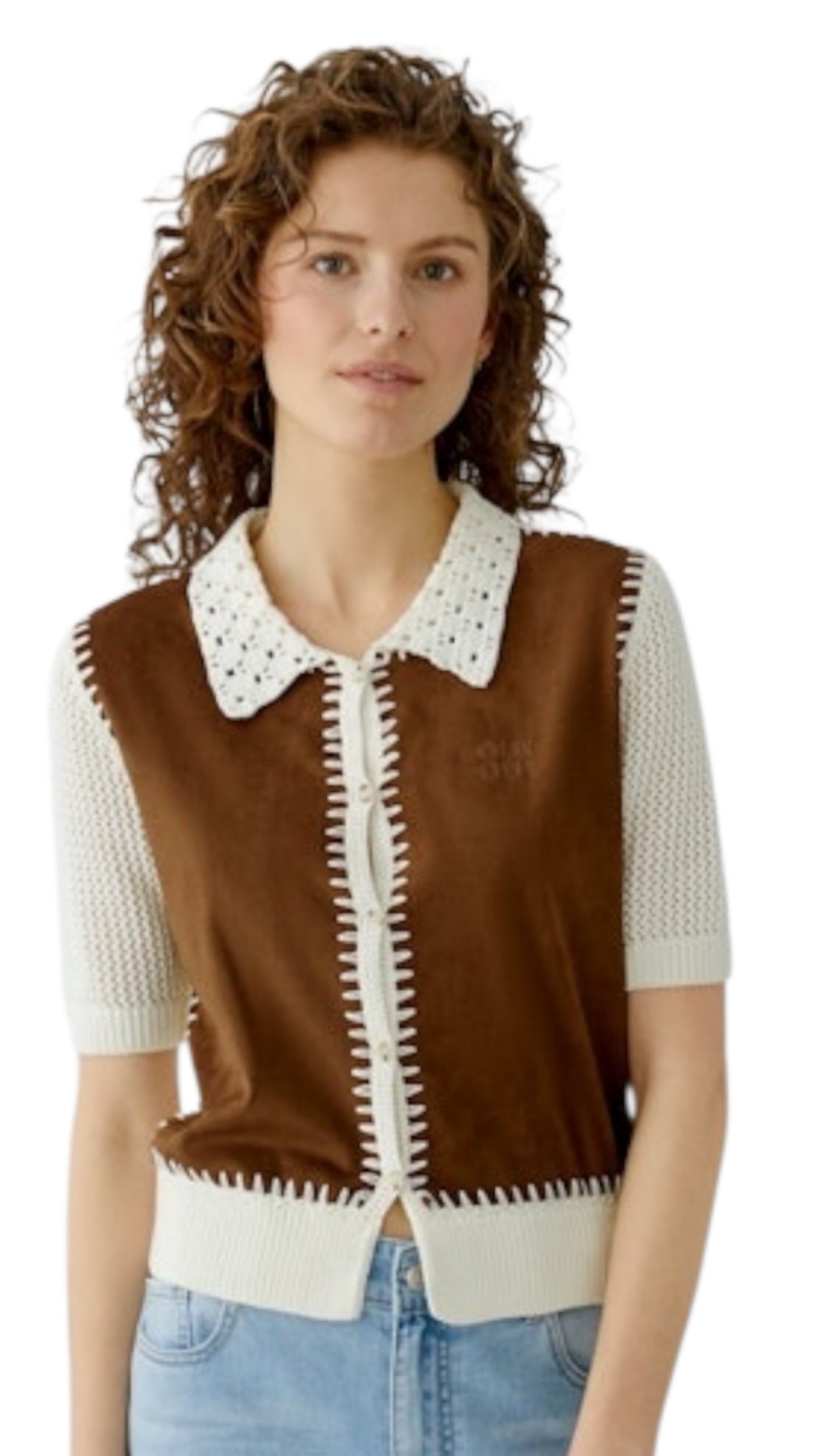 Cardigan front Fudge