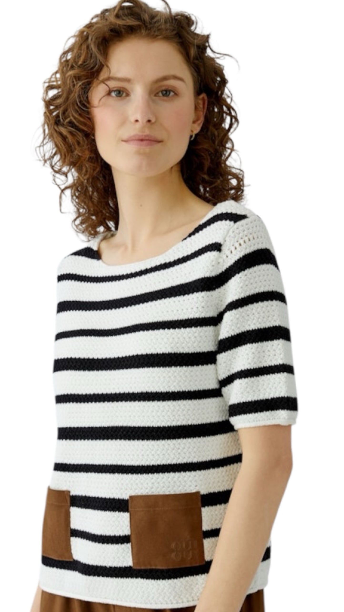 Pullover stripe/pocket