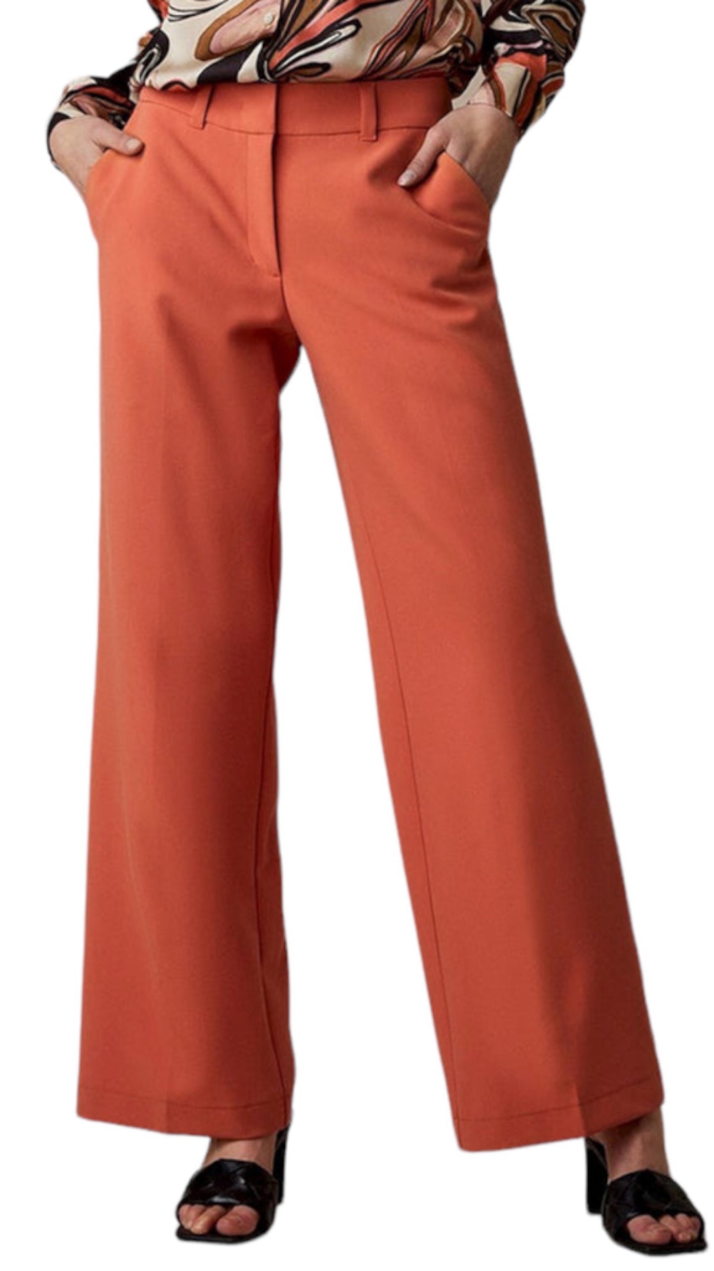 Trousers wide leg (apricot)