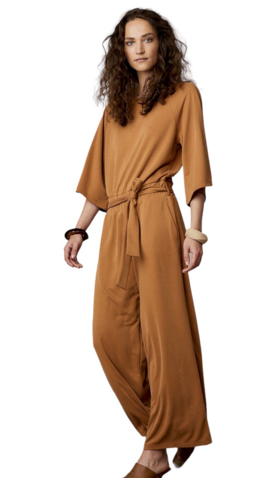 Jumpsuit washed modal (almond)